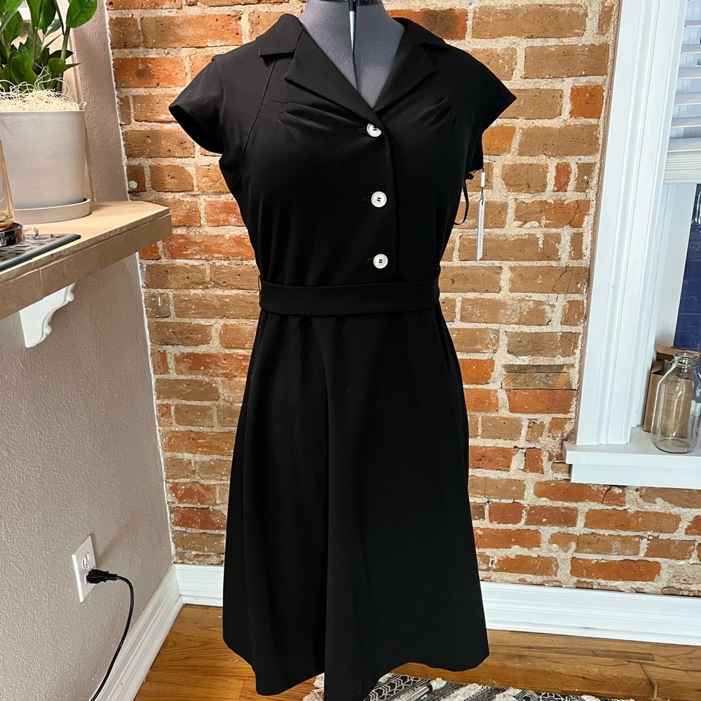 NWT Calvin Klein black dress size 12